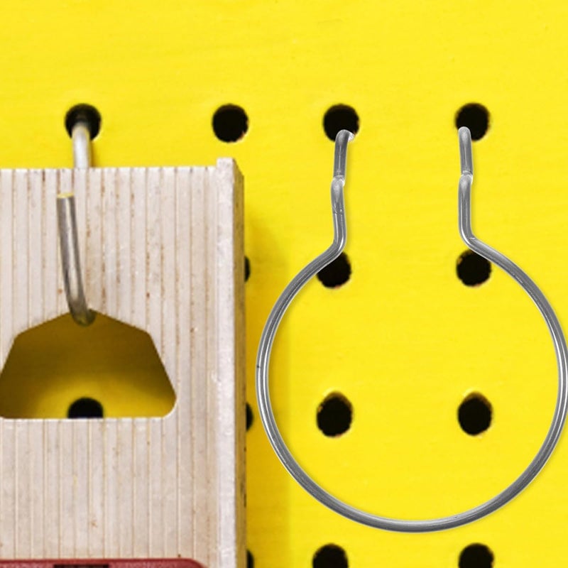 8pcs Metal Pegboard Tool Hooks for Garage and Workshop, Sturdy Pegboard Wall Hanging Organizer Accessories for Tool Storage and Display - Image 4
