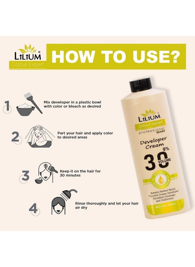 LILIUM Cream Developer 9% 30 Vol 400Ml  - Image 5