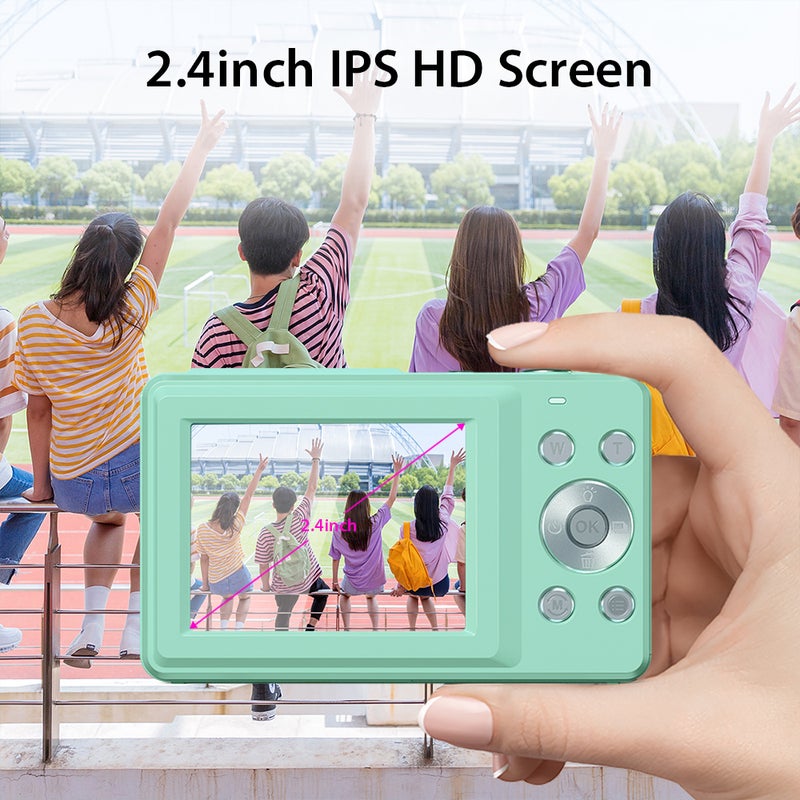 Kids Digital Camera: 1080P Video 44MP Photo Pink - 16X Digital Zoom 2.5 Inch IPS Screen Multi-functions Camera for Kids Girls Boys Christmas Gift - Image 2
