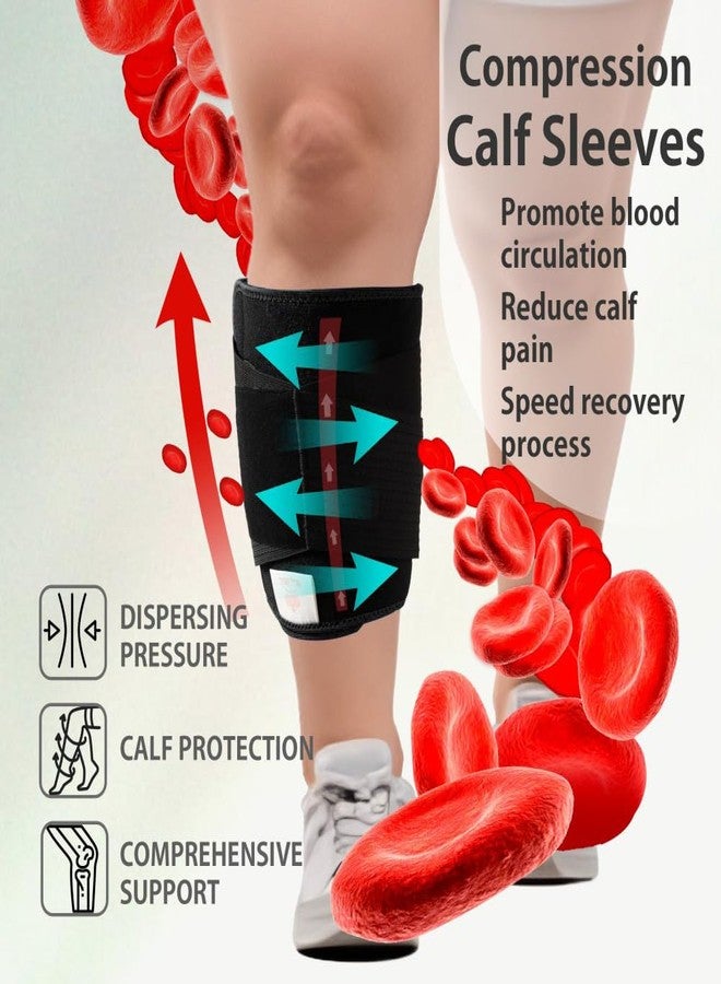 King Mills Plus Size Compression Calf Sleeves Men & Women-xxl/Xxxl Extra Wide Compression Calf Sleeves with Elastic Band for Running, Hiking, Walking, Jogging, and Standing. - Image 5