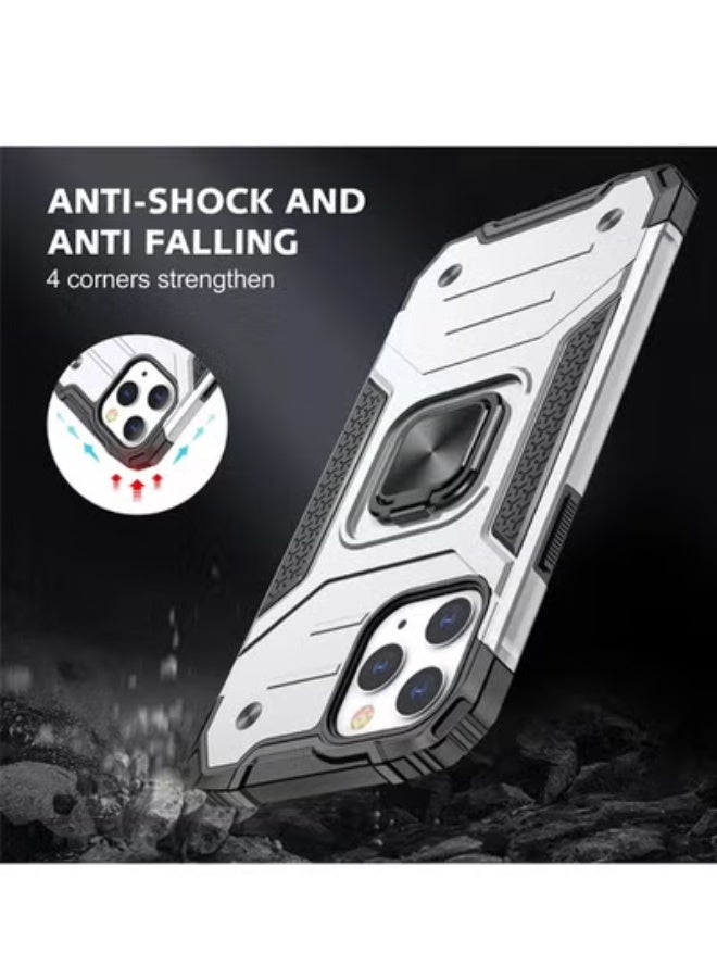 GULFLINK Phone Protect Case with Metal Rotating Ring Magnetic Kickstand For iPhone 13 mini - Image 2