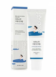Round Lab Birch Juice Moisturizing Sun Cream,SPF50+ Whiening Sunscreen,Brightening & Refreshing UV Protector,Waterproof Strong Hydrating Cream For Women Men 50ml  - Image 1