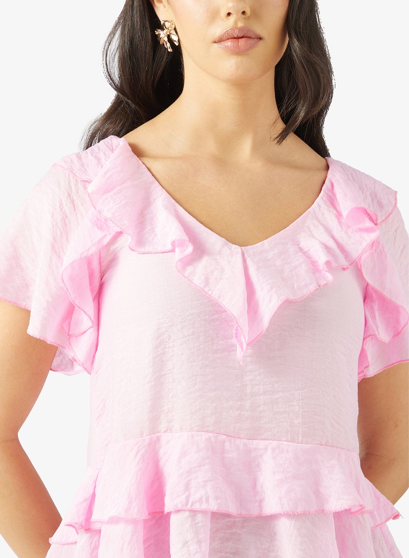 Ginger Ruffle Detail Top - Image 3