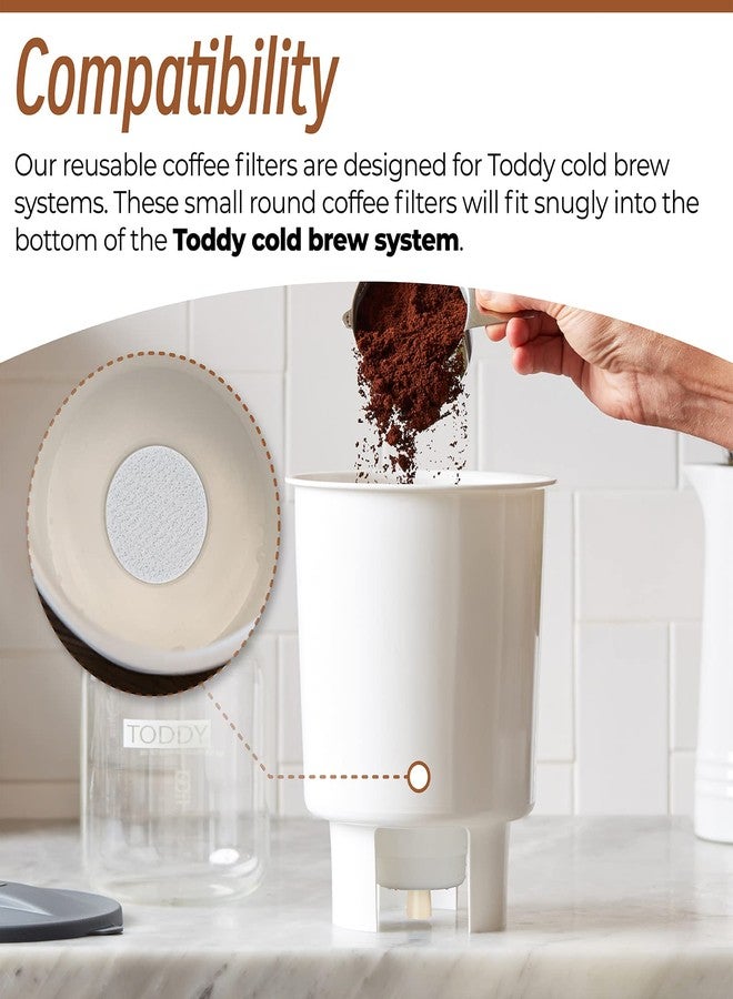 Sconva 20Pcs Reusable Cold Brew Coffee Filters & Stoppers Replacement Compatible with Toddy Cold Brew System (Include 8Pcs Coffee Filters & 12Pcs Silicone Rubber Stoppers) - Image 3
