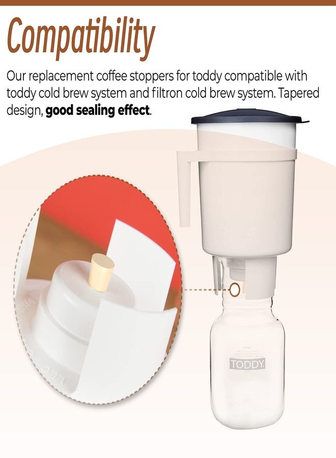 Sconva 20Pcs Reusable Cold Brew Coffee Filters & Stoppers Replacement Compatible with Toddy Cold Brew System (Include 8Pcs Coffee Filters & 12Pcs Silicone Rubber Stoppers) - Image 4