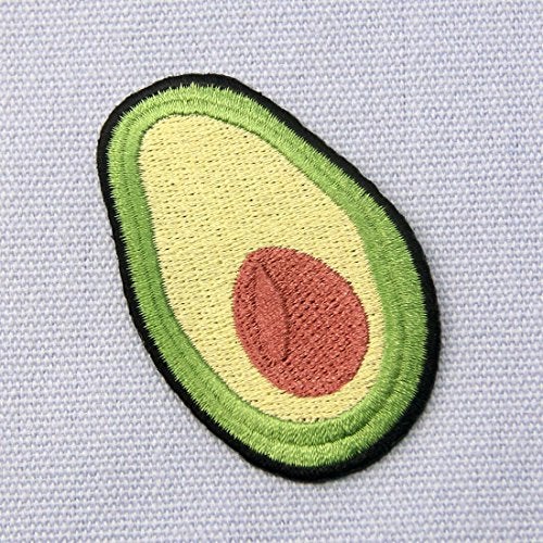 ZEGINs Avocado Cute Fruit Embroidered Applique Iron On Sew On Patch - Image 4