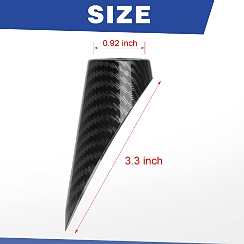 HTRACING Antenna Mount Base Cover AM FM Replacement Compatible with 2011 2012 2013 2014 2015 2016 2017 2018 Dodge RAM 1500 2500 3500 Accessories Black Carbon Fiber Color - Image 5