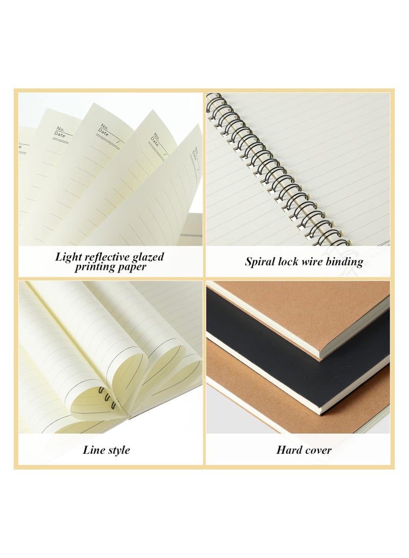 SYOSI 12 Pack Spiral Ruled Notebook A5 Lined Travel Notebook Colorful Notebook 60 Sheets/120 Pages Memo Notepad Sketchbook Spiral Bound Notebooks for Students Office Business - Image 2