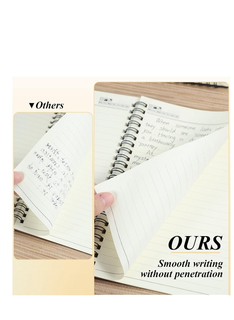 SYOSI 12 Pack Spiral Ruled Notebook A5 Lined Travel Notebook Colorful Notebook 60 Sheets/120 Pages Memo Notepad Sketchbook Spiral Bound Notebooks for Students Office Business - Image 3