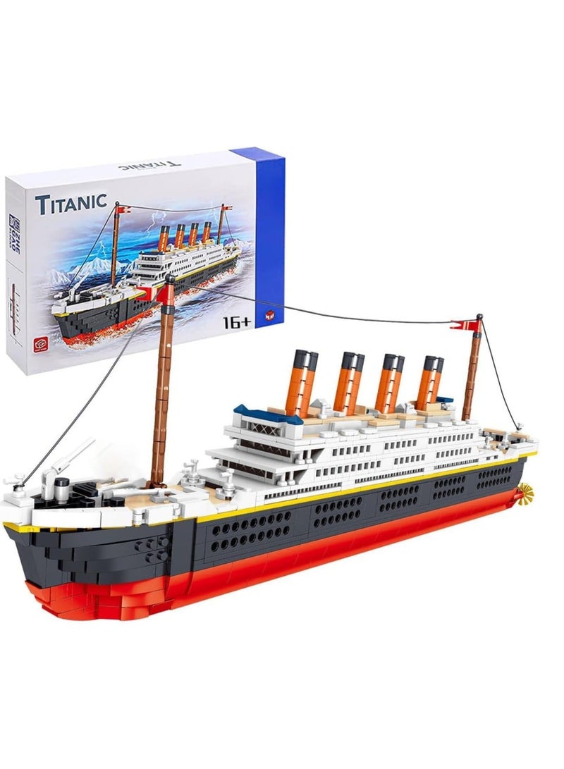 Technic Titanic Model Building Block Set - 1288Pcs Cruise Ship Replica Kit - Detailed and Historical Titanic Boat Model for Display - Image 1