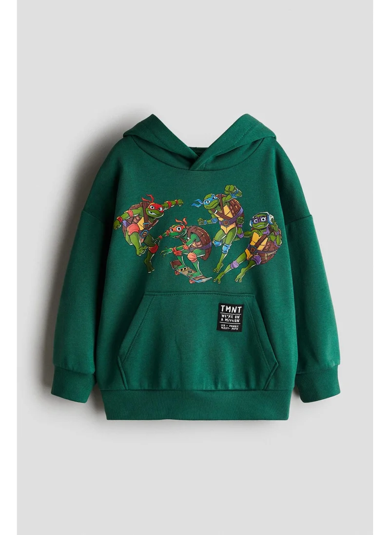H&M Print-motif hoodie