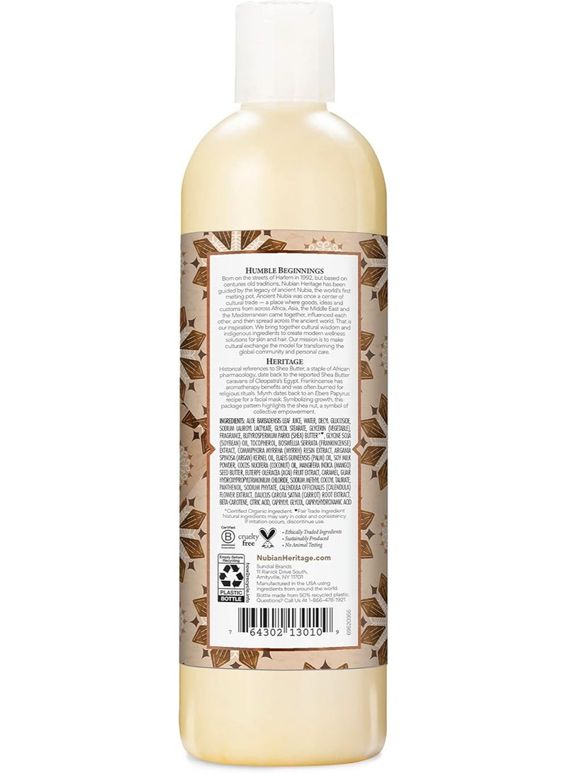 Nubian Heritage Nubian Heritage Body Wash for Dry Skin Raw Shea Butter Paraben Free Body Wash 13 oz - Image 2
