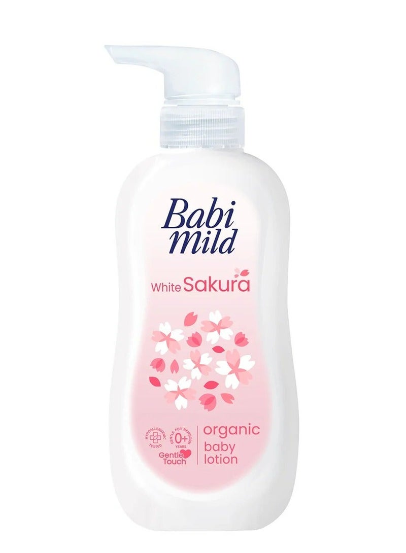 BABIMILD Organic Baby Body Lotion White Sakura 350ml - Image 3
