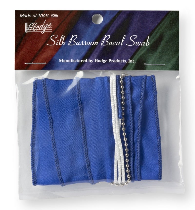Hodge Silk Bassoon Bocal Swab - Blue - Image 1