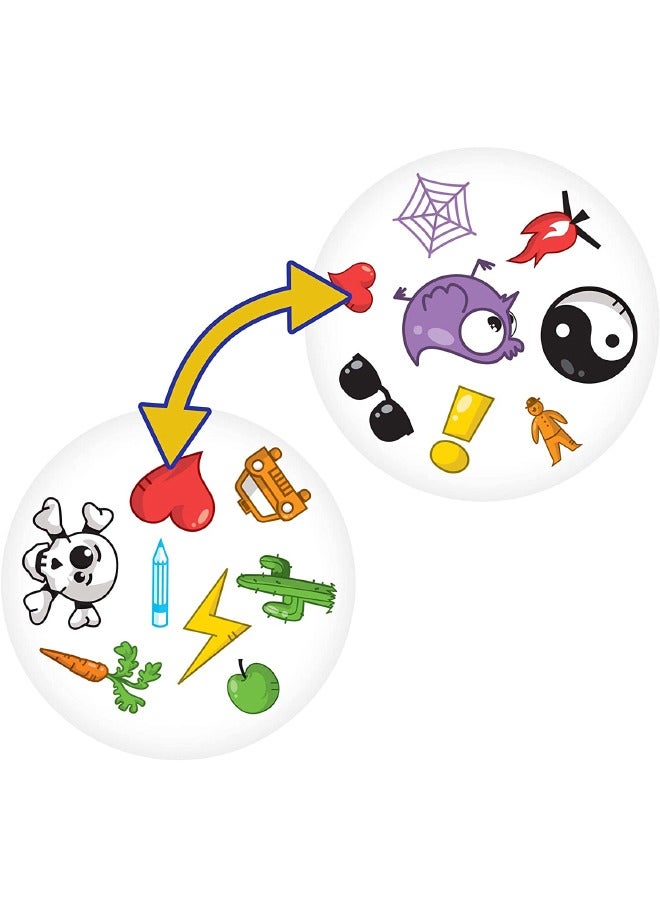 DOBBLE Spot It! Classic Mini Card Game, Matching Game, Fun Kids Game for Family Game Night, Travel Game for Kids, Great Gift for Kids, Age 6+, 2 to 8 Players Average Playtime 15 Minutes - Image 3