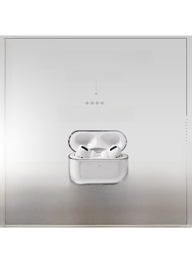 Suitable For Airpods Transparent Pro2 Earphone Case 3 Generation Apple Bluetooth Earphone Case Earphone Case Pro Protective Cover-Color:TPU Soft Shell Pearlescent Bag Packaging (no Hanging Hole)-Applicable Model:Airpods4-(6th Generation)