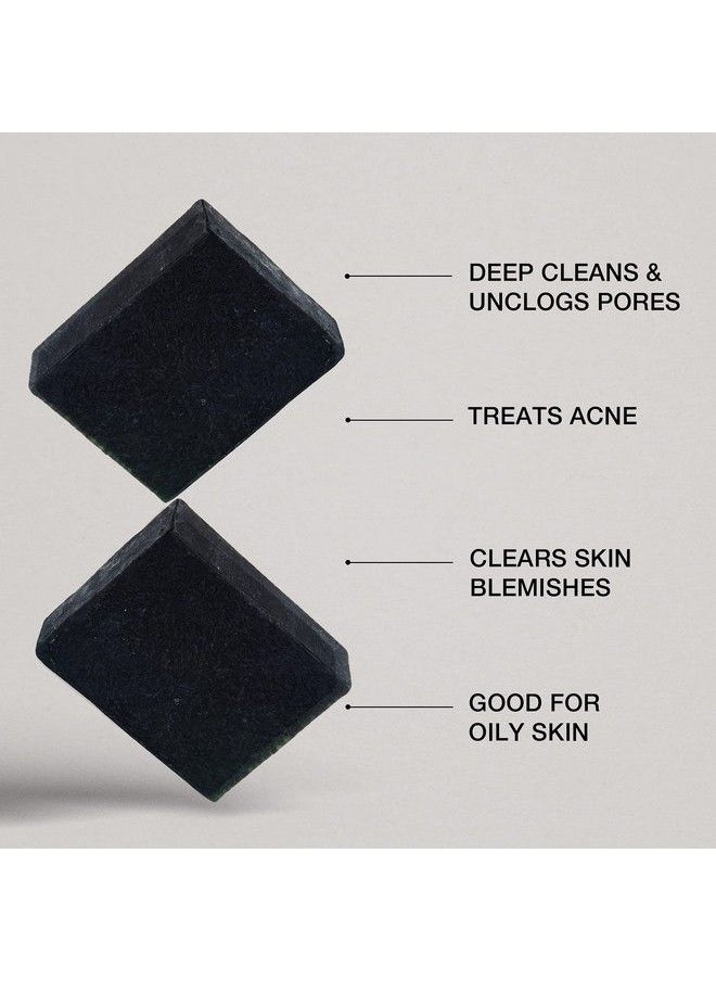 PINK WOOLF - Bath Soaps Combo Set Of 3 Organic Soaps Charcoal & Ylang Ylang Organic And Handmade All Skin Types Removes Oil & Dirt Each Soap Bar Is 125 G - Image 1