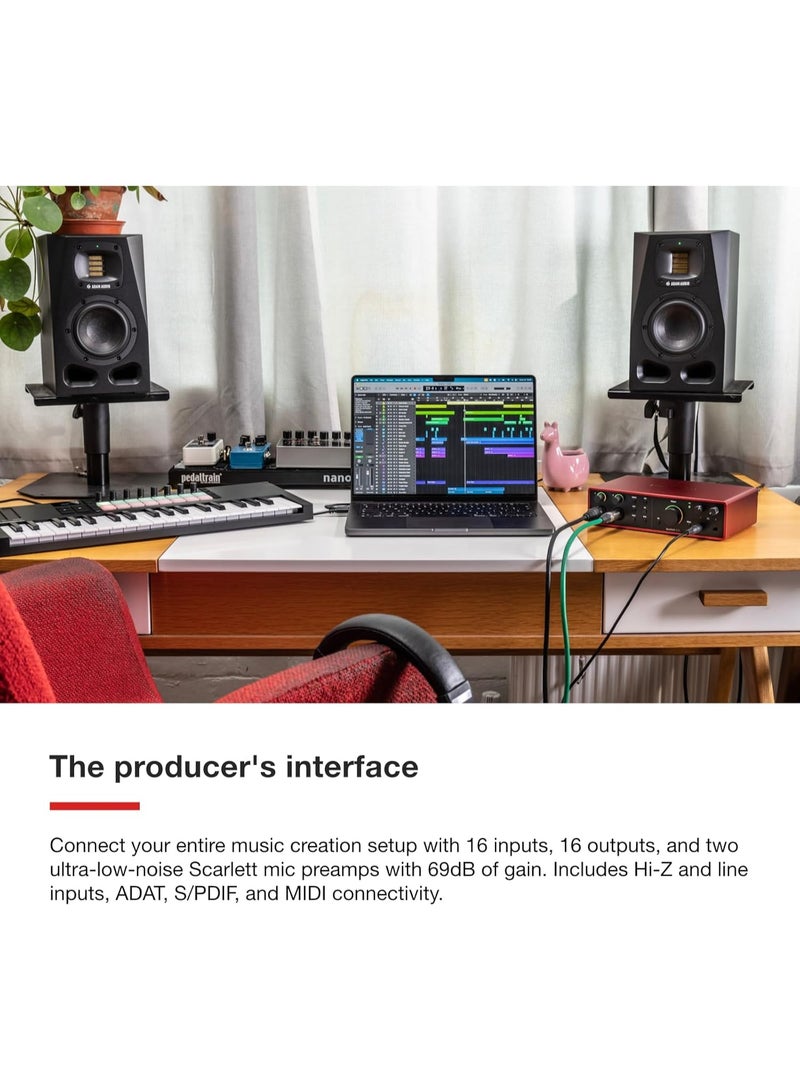 فوكوسرايت واجهة صوت فوكسرايت سكارليت 16i16 الجيل الرابع عبر USB - Image 2