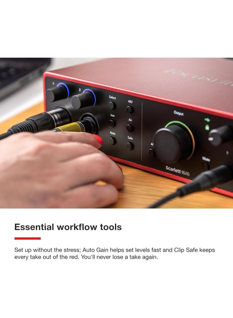 فوكوسرايت واجهة صوت فوكسرايت سكارليت 16i16 الجيل الرابع عبر USB - Image 5