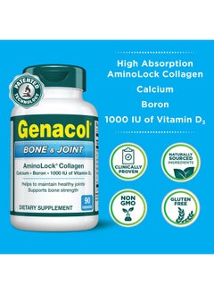 Genacol Collagen And Calcium, Boron, Magnesium & Vitamin D3 For Bone Health Joint Support Supplement Bone & Joint 90 Capsules  - Image 2