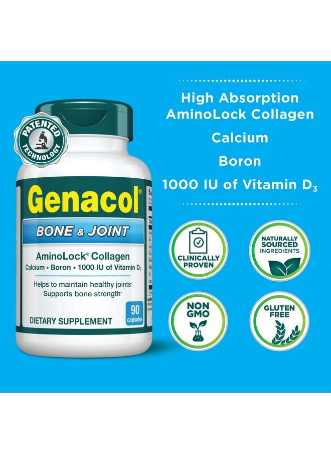 Genacol - Collagen And Calcium, Boron, Magnesium & Vitamin D3 For Bone Health Joint Support Supplement Bone & Joint 90 Capsules - Image 1
