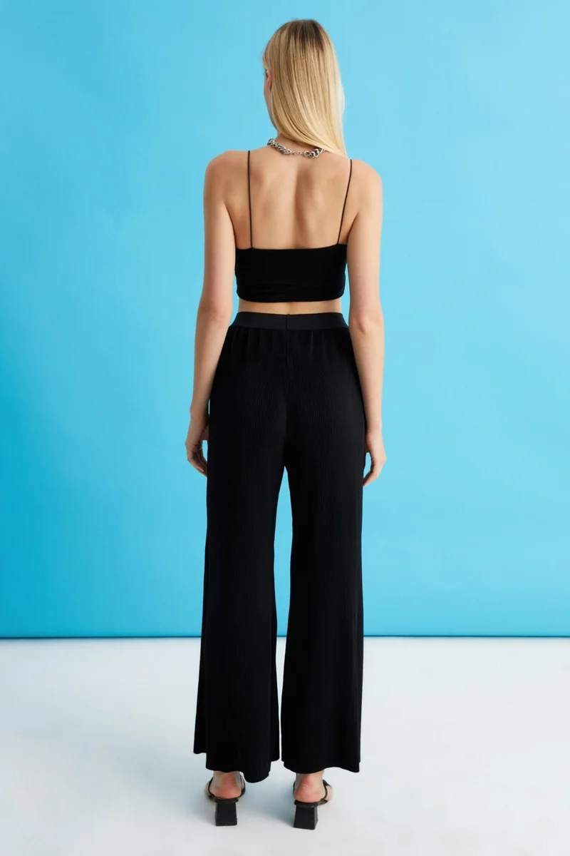 Alexander Gardi Slit High Waist Trousers (B22-118B)