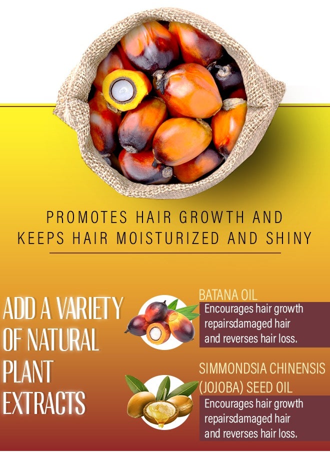 Kanza 110g Batana Oil Hair Butter Mask Natural 100% Raw Batana Oil Hair Mask Deeply Strengthens Hair Moisturizes and Protect from Dryness Prevent Breakage Nourishing Hair Treatment Mask  - Image 4