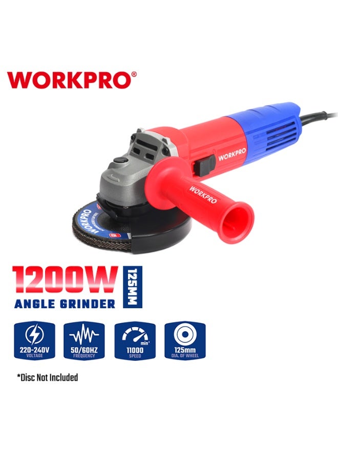 WORKPRO 1200W 115MM Angle grinder - Image 1
