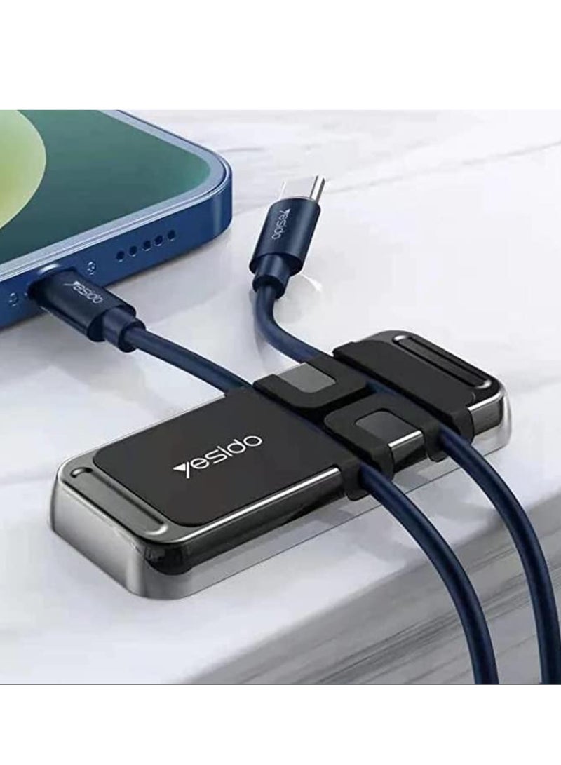 Yesido C113 Mini Zinc Alloy Magnetic Sheet Cable Clip Car Phone Holder - Image 4