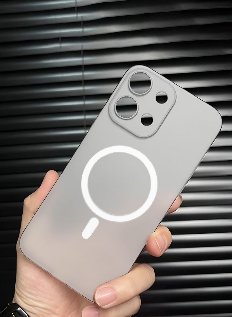 Wtech OnePlus 13T 5G 2025 Syndee Series Hybrid Translucent Magsafe with Magnetic Charging Raised Camera Lips Elegant Look Case Cover - White - Image 1