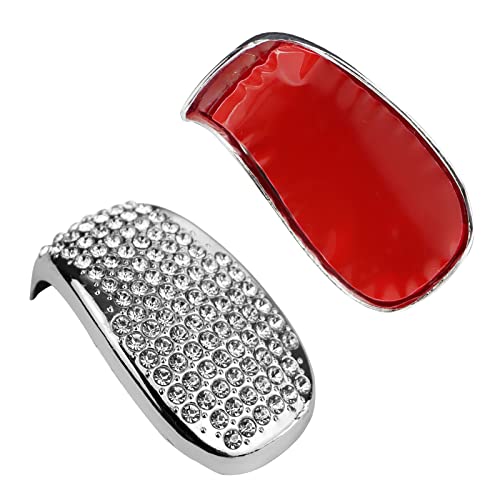 KEEGTBOX Gear Shift Knob Cover Trim car Interior Accessories Black Gear Shifter Knob Cover Compatible with Honda Civic Sedan 2022 Accord 10th 2018 2019 2020 2021 Bling - Image 3