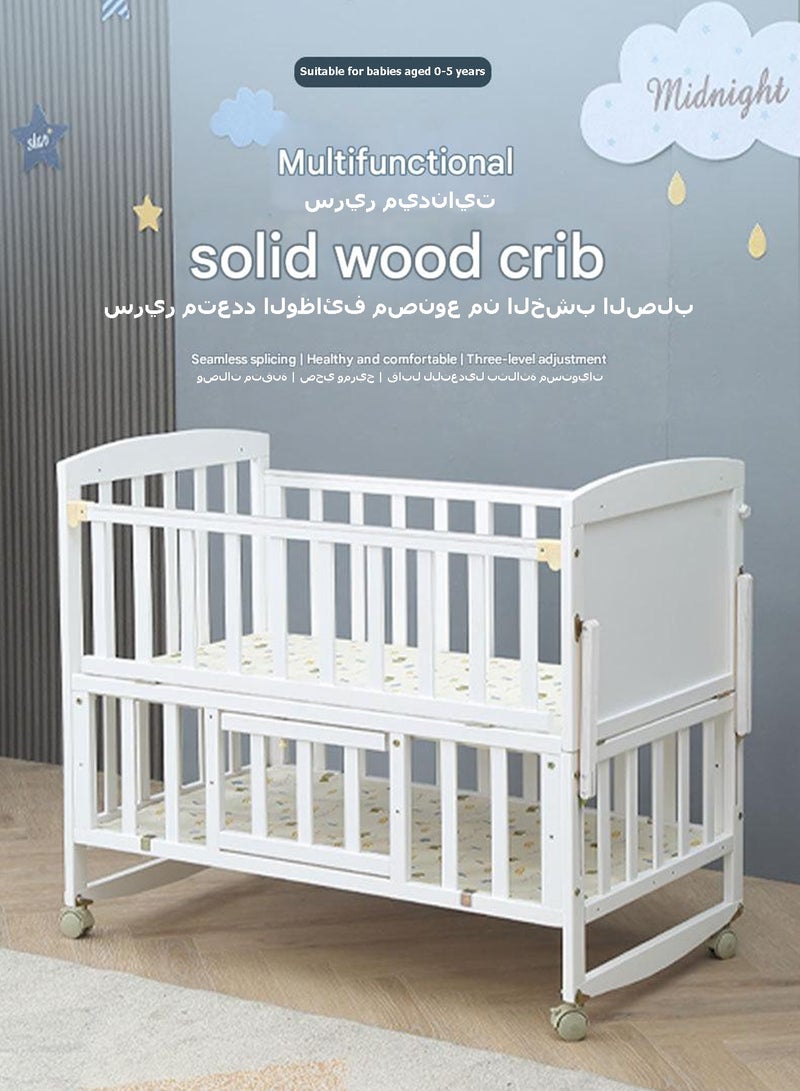 WEMART 2 In 1 Baby Crib, Portable Playard, Foldable Travel Bed Playpen, Travel Crib Nursery Center for Infant with Comfortable Mattress and Carry Bag - Image 2