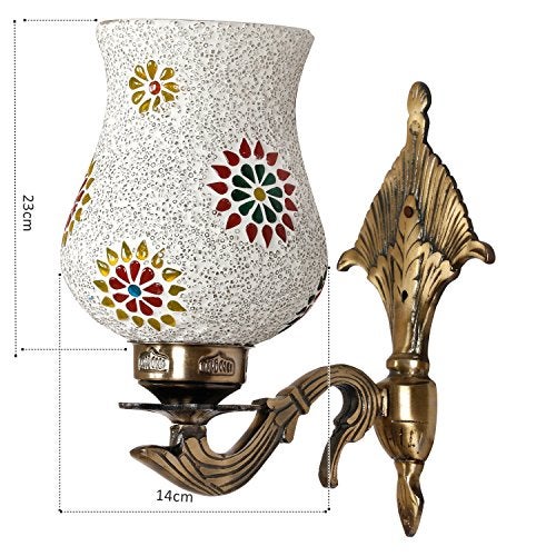 earthenmetal Bell Shaped White Colour Wall Lamp - Image 4
