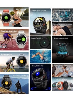 Mibro GS Active Smartwatch 1.3 Inch AMOLED Display GPS Global Positioning System 10 Axis Motion Senor Seek Beats Seek Beats Exercise Algorithm 24-Hour Health Management Dual Strap (white)  - Image 3
