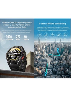 Mibro GS Active Smartwatch 1.3 Inch AMOLED Display GPS Global Positioning System 10 Axis Motion Senor Seek Beats Seek Beats Exercise Algorithm 24-Hour Health Management Dual Strap (white)  - Image 5