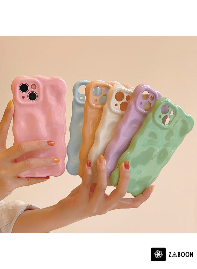 Zaboon Protective Case For iPhone 13 Pro Gloss Oil Wave BubblesTPU - Image 3