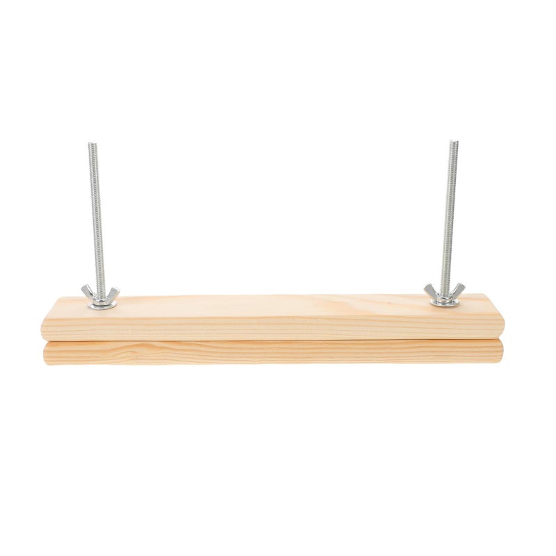 مجموعة أدوات تجليد كتب خشبية مع مكبس برغي وحامل تجليد قابل للتعديل للاستخدام المنزلي كاكي - Image 1