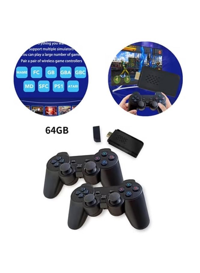 Wireless Retro Game Console  Plug and Play Video Game Stick Built in 10000+ Games 9 Classic Emulators  4K High Definition HDMI Output for TV with Dual 2.4G Wireless Controllers(64G) - Image 3