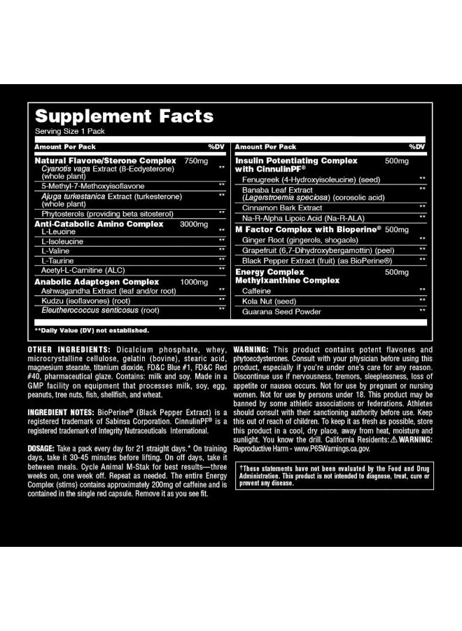 Universal Nutrition Animal Test Testosterone Support Supplement 21 Packs – Advanced Sports Nutrition Formula for Strength, Performance & Muscle Support - Image 2