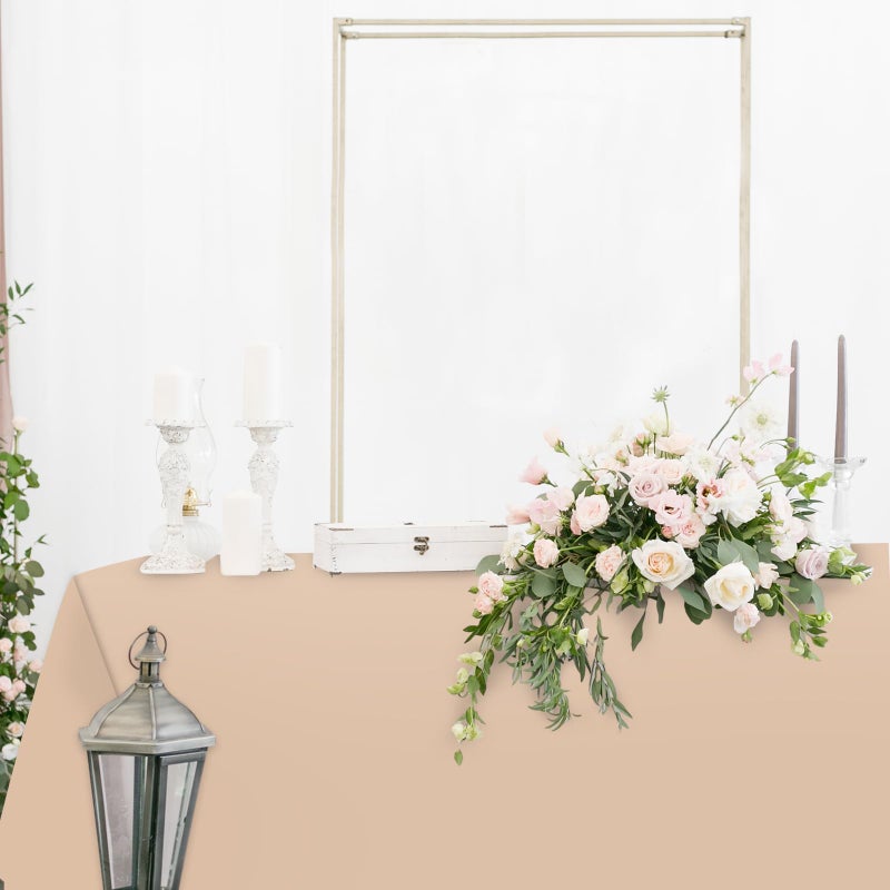 Whaline 12Pcs Woodland Themed Plastic Tablecloth Rectangle Table Cover Sage Green Brown Waterproof Table Cloth for Forest Party Decoration Supplies, 54 x 108 Inch - Image 4