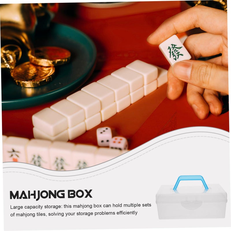 American Mahjong Tile Storage Box Organizer Case With Lid Plastic Container - Image 4