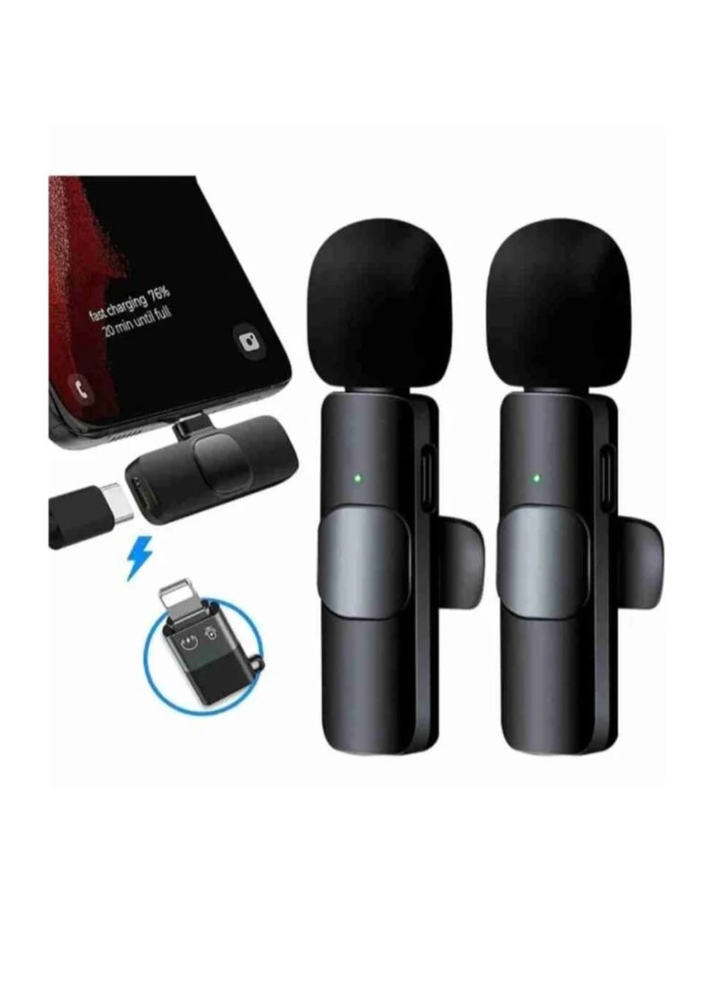K9 Dual Wireless Microphone For iPhone And Type-C And PC Devices Professional Microphone For Mobile Phone Live Broadcast - Image 2