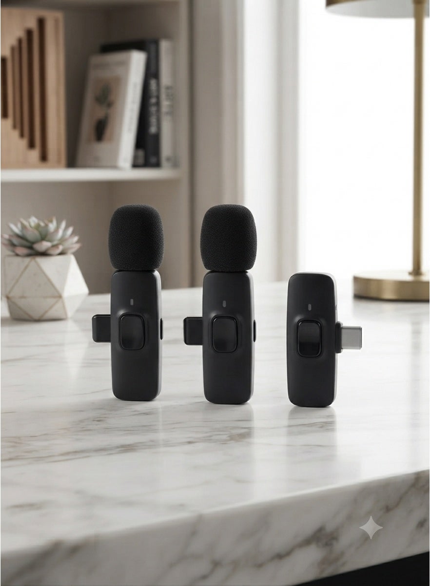 كي 9 K9 Dual Wireless Microphone typec