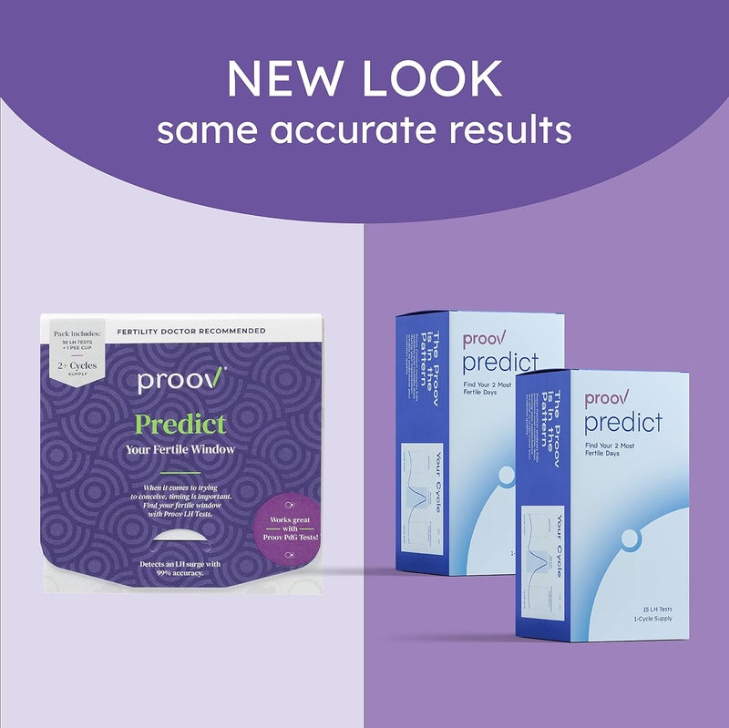 Proov Predict Ovulation and Pregnancy Test Combo Kit  Ovulation Test LH Strips to Predict The Fertile Window  Early Pregnancy hCG Tests Detect Pregnancy Up to 6 Days Sooner - Image 3