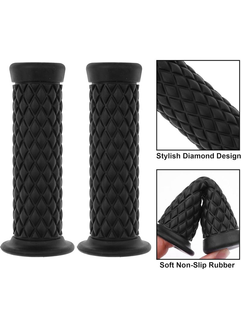 Universal Motorcycle Handles Grips - Non Slip Rubber Motorcycle Grips for Harley Honda Yamaha Suzuki Kawasaki Dirt Bike - Image 2