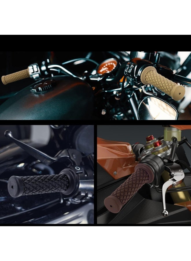 Universal Motorcycle Handles Grips - Non Slip Rubber Motorcycle Grips for Harley Honda Yamaha Suzuki Kawasaki Dirt Bike - Image 5