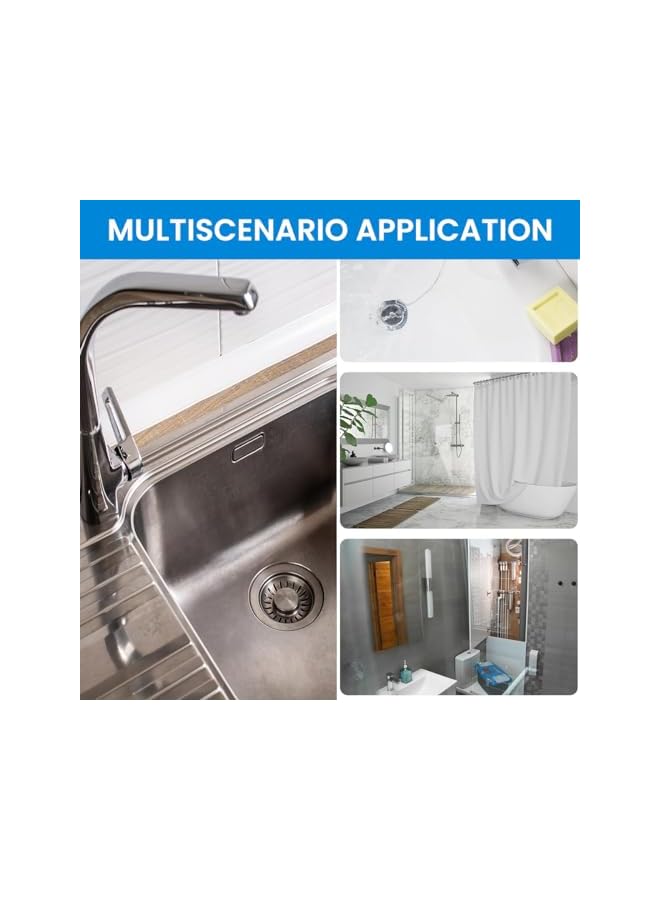 The Bros Drain Hair Catcher Mesh Self Adhesive, Cuttable DIY Shower Drain Cover Hair Catcher, 13 Foot Hair Stopper 4.72 Inch Hair Catcher for Any Length, for Laundry,Bathroom, Kitchen, Sink and Drain - Image 5