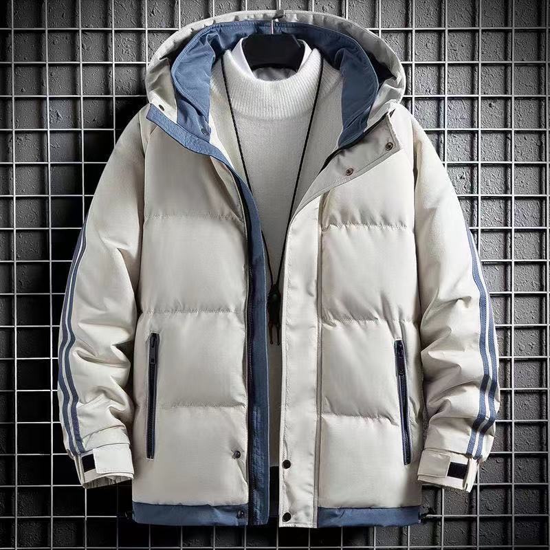 Cotton-Padded Men'S 2022 Winter New Coat Youth Korean Version Of Padded Cotton-Padded Jacket Down Cotton-Padded Jacket Men'S Hooded Warm - Image 5