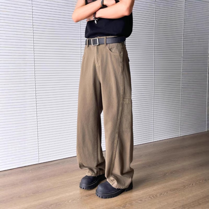Unisex Classic Denim Jeans Loose Fit Daily Outdoor Wear - Image 4
