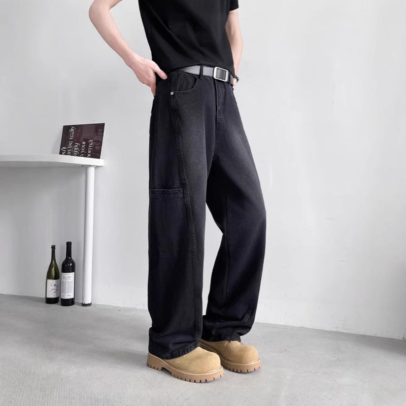 Unisex Classic Denim Jeans Loose Fit Daily Outdoor Wear - Image 5